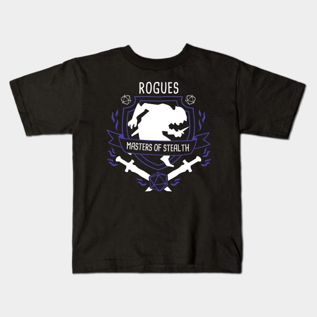 RPG Class Rogue Kids T-Shirt by Emily Collins